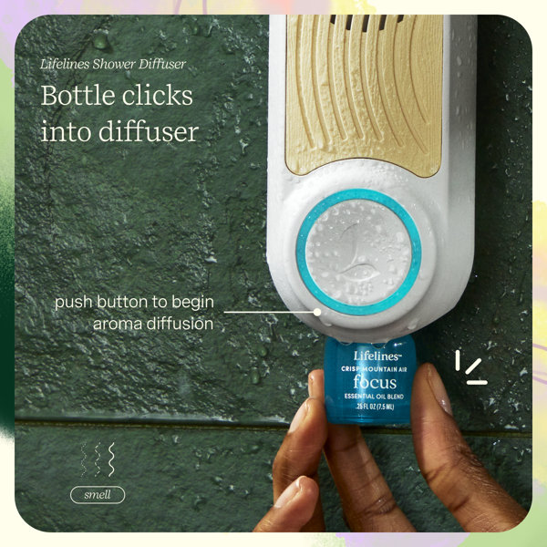 Lifelines Shower Diffuser Plus Essential Oil Blend & Reviews | Wayfair